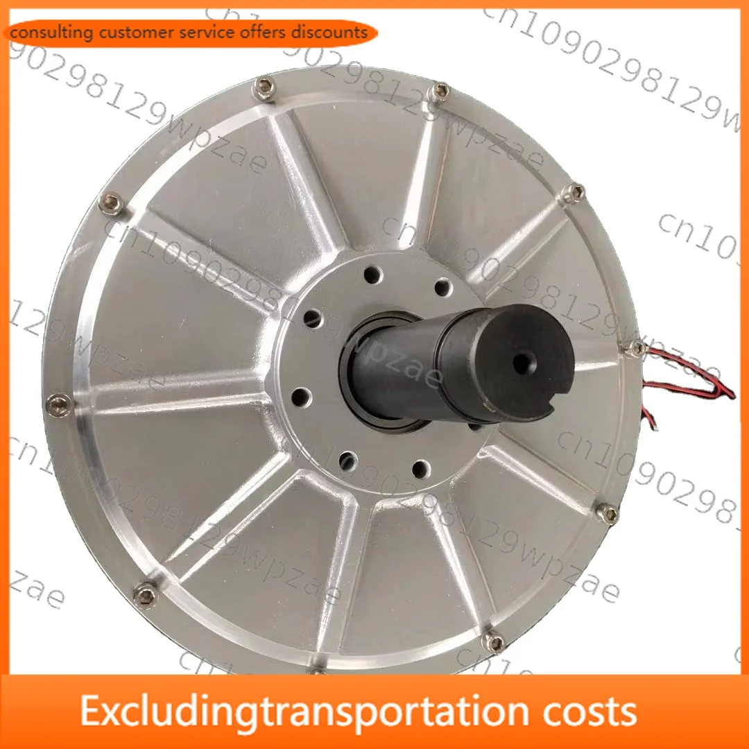 Custom 5kw 2000rpm Coreless Disc 3 Phase Silent  Energy Electric Low RPM Magnet Motor Vertical Axis Wind Turbine CE