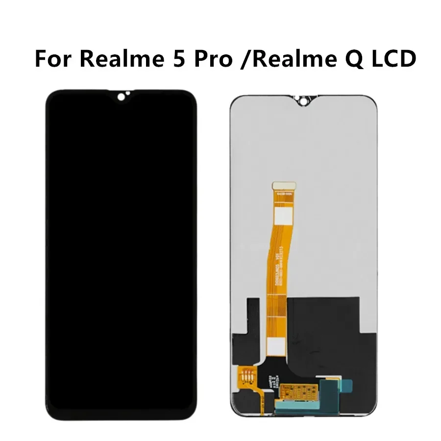 6.3” For OPPO Realme 5 Pro LCD Display Touch Panel Screen Sensor Assembly   renewal RMX1971 RMX1973 For Realme Q LCD Display