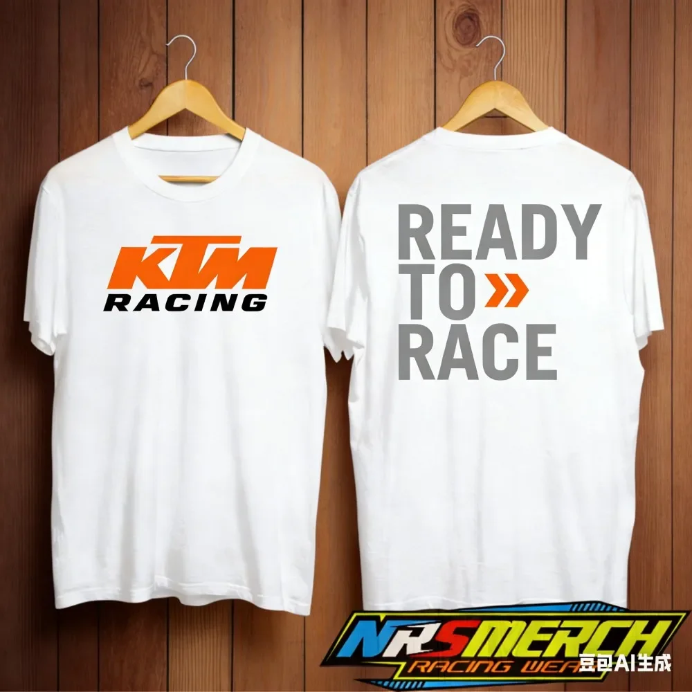 Camiseta de carreras KTM Ready To Race para hombre, camiseta informal unisex adecuada para uso diario, ciclismo y actividades al aire libre