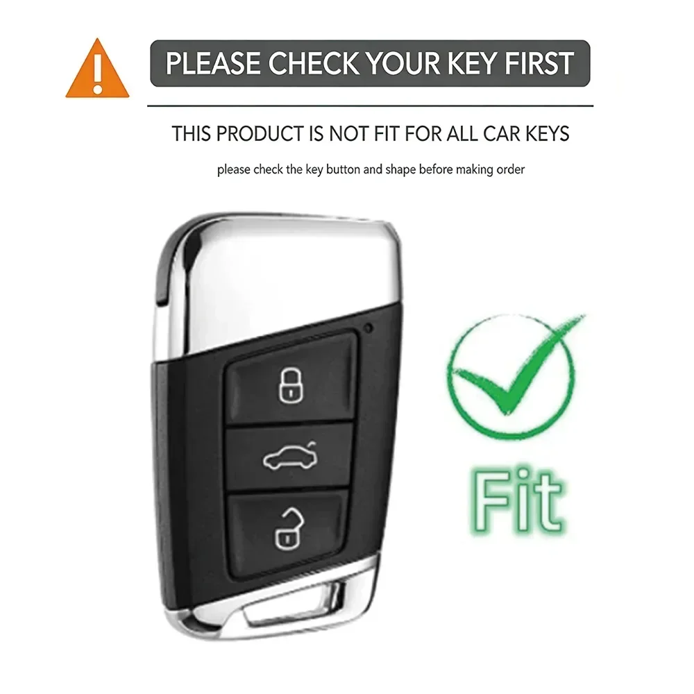 Silicone Car Key Case for VW Volkswagen Passat B8 Taos Polo Tiguan for Skoda Kodiaq Fabia Karoq Octavia Seat Ateca Cover Shell