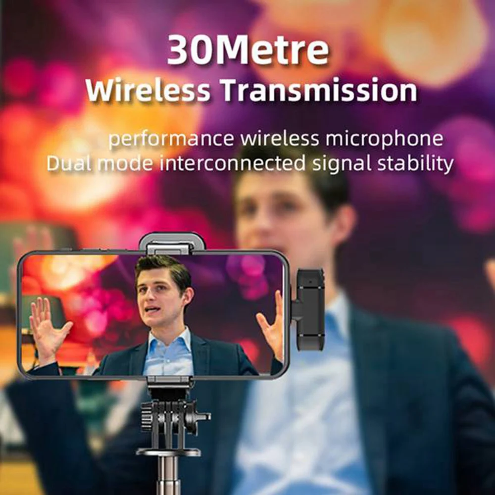 Micrófono Lavalier inalámbrico TYPE-C 2,4G para Youtubers de teléfonos Android, transmisión en vivo, Vloggers TikTok Video