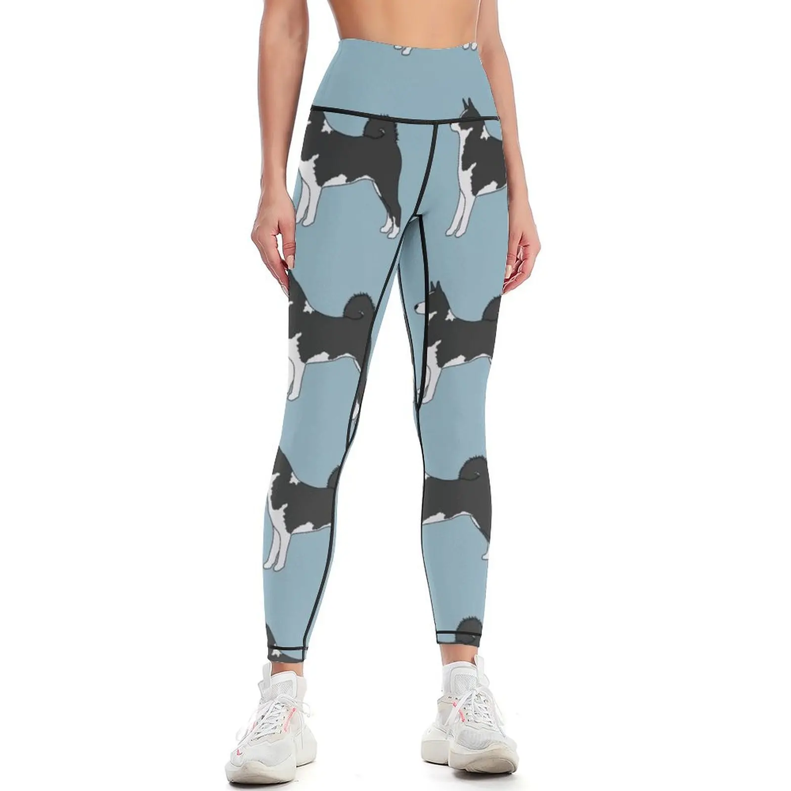 Karelian-Leggings deportivos para mujer, ropa de ejercicio con diseño de oso, perro