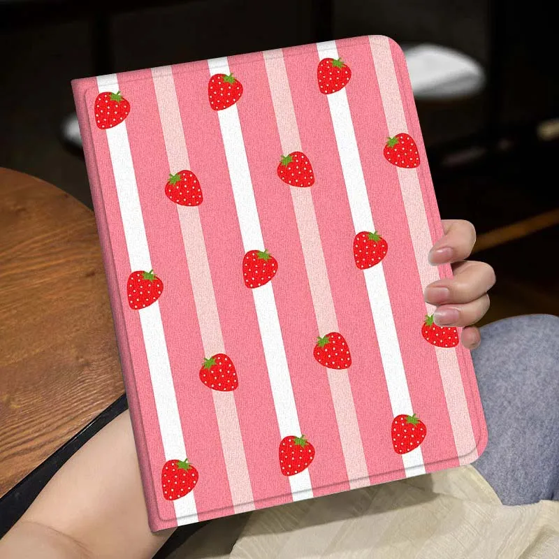 Cartoon Strawberry Rabbit Cover For Lenovo Xiaoxin Tab Pad K10 K11 Y700 P11 3rd GT Pro Plus Gen Tablet Case Gift