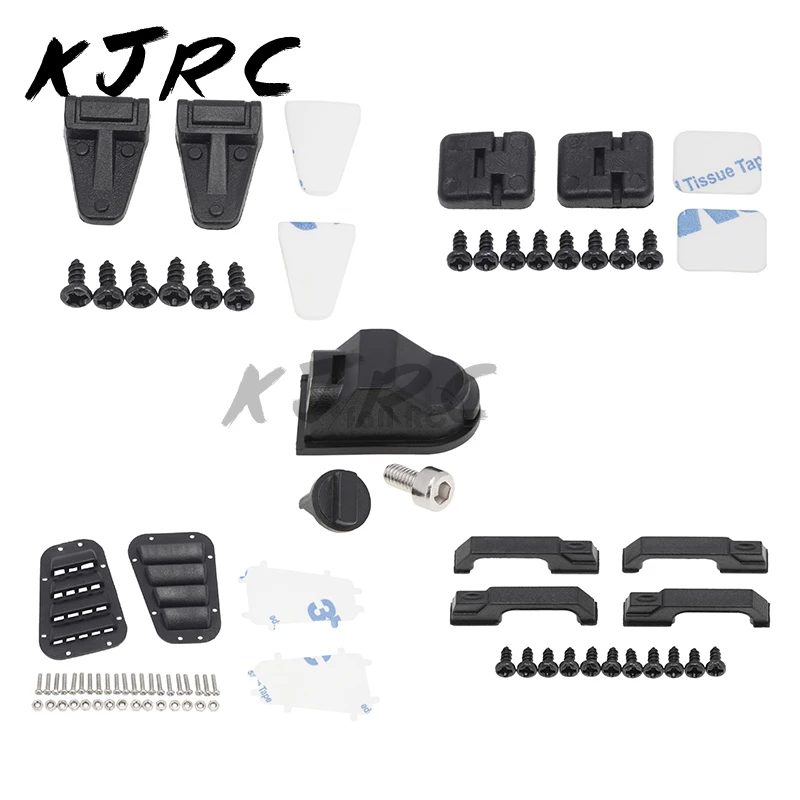 

Rubber Fuel Tank Cap Cover Door Handle Hood Hinge Door hinge Hood Grille for 1/10 RC Crawler T4 TRX-4 TRX4 Defender D90