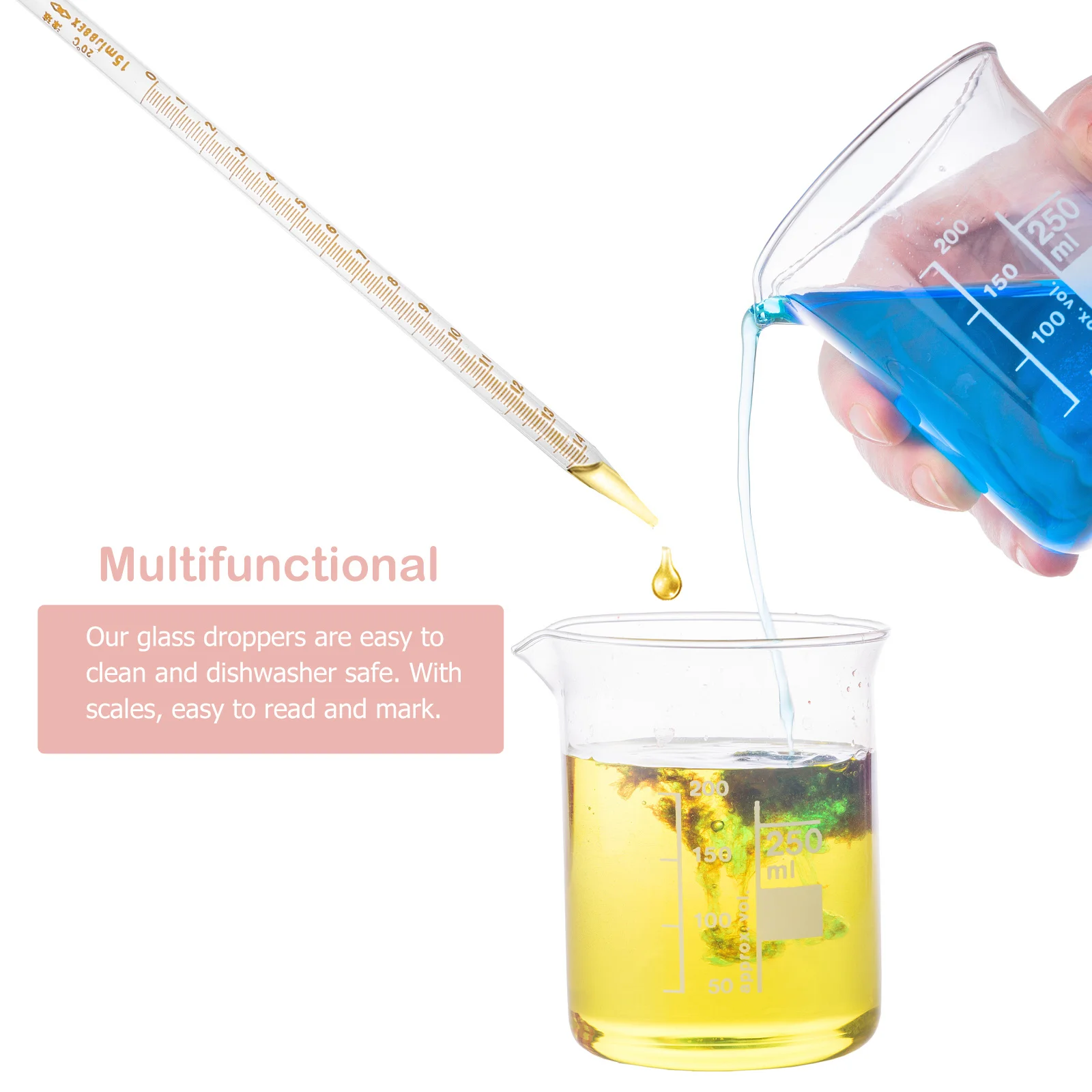 

20 Pcs Pipette Dropper Droppers Pipettes Micro Laboratory Supplies Transfer Measurement