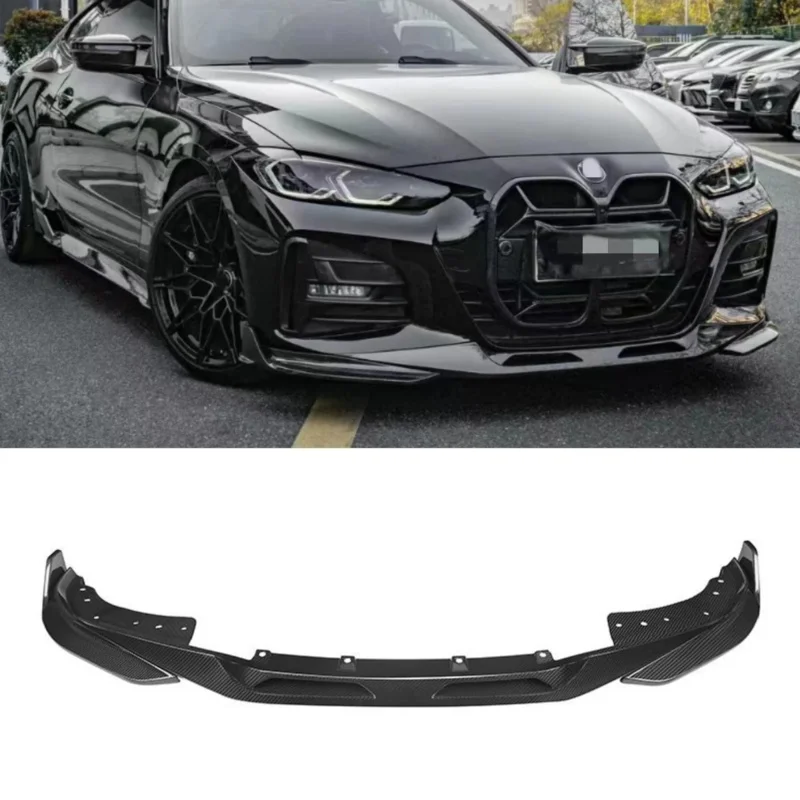 

For BMW G22 G23 Coupe 2021+ SQ Style 100% Dry Carbon Fiber Front Bumper Lip