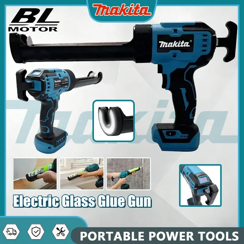 

Makita Wireless Glass Doors Windows Filling Sewing Gun Electric Glass Glue Gun Cement Glass Adhesive Glue Seal Sealant Tool