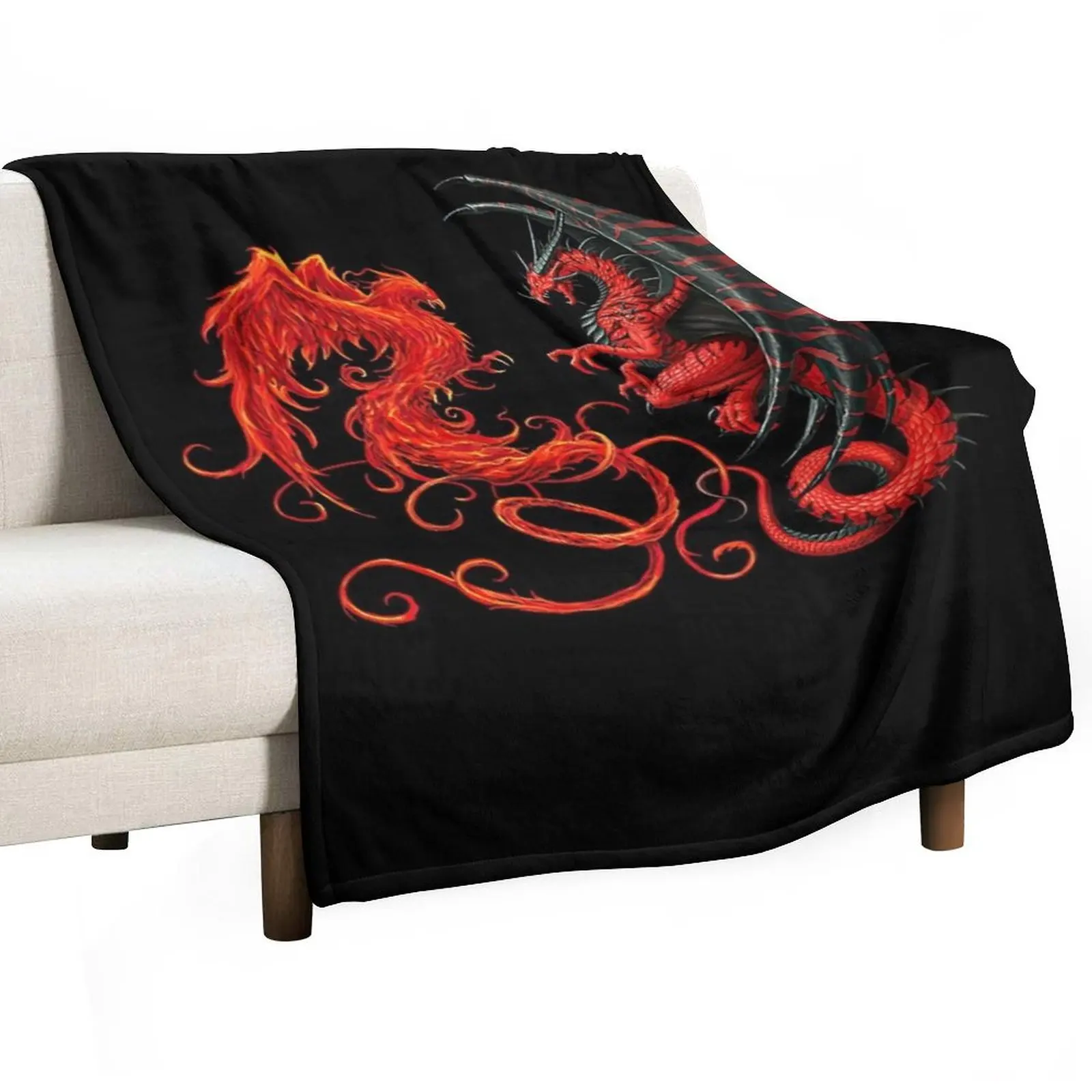 

Soul of a phoenix heart of a dragon Throw Blanket Bed Fashionable Moving Beautifuls Sofa Throw Blankets