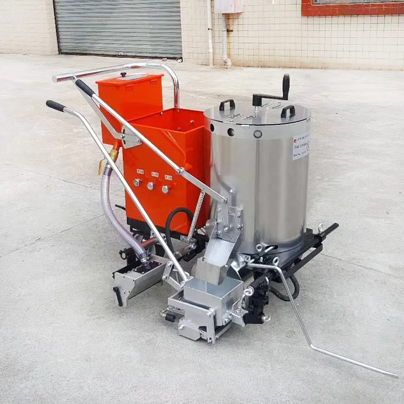 New arrival rubber road cold plastic airless white line spraying gun system road white marking machine