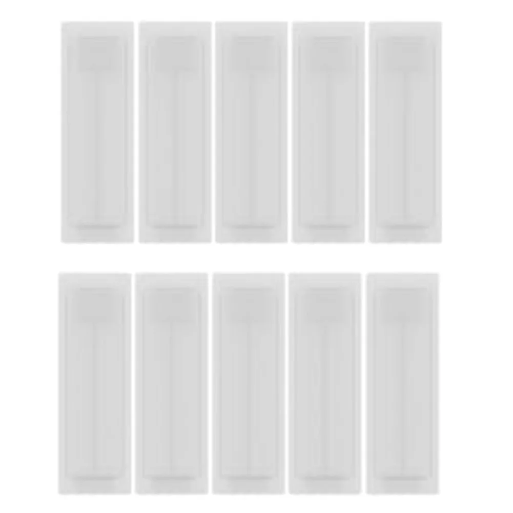 50Pcs White ABS Electrical Panel Slot Covers 54x9mm 54x18mm Modular Hole Blanks For Fuse Box Distribution Board Safety Accessori
