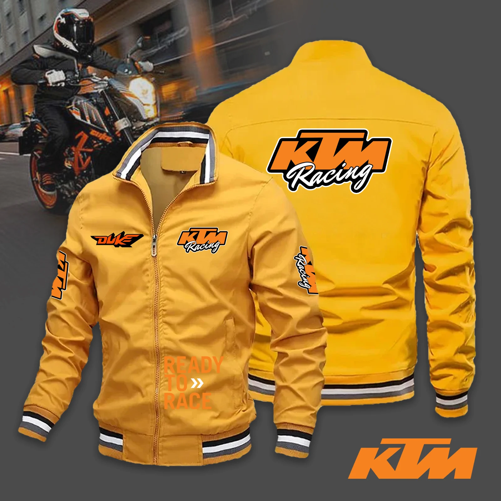 2024 New Men\'s Sports Motorcycle Racing KTM Jacket High Quality Outdoor Bicycle Jacket KTM Clothing Men\'s Clothing