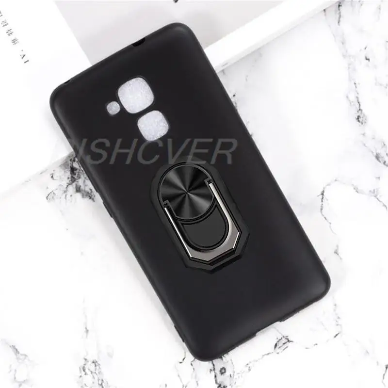 Etui magnetyczne do Huawei GT3 NMO-L21 miękka TPU silikonowa obudowa do Huawei Honor 5C 7 Lite GR5 Mini etui z uchwytem na pierścień