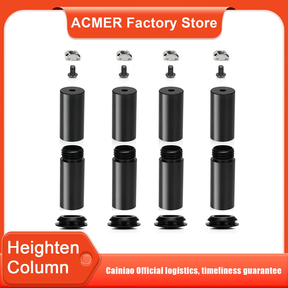 

ACMER Heightening Colume Kit Лазерная гравировка Расширение ног Металлические удлинительные стойки для поворотного роликового модуля M2 P1/P2