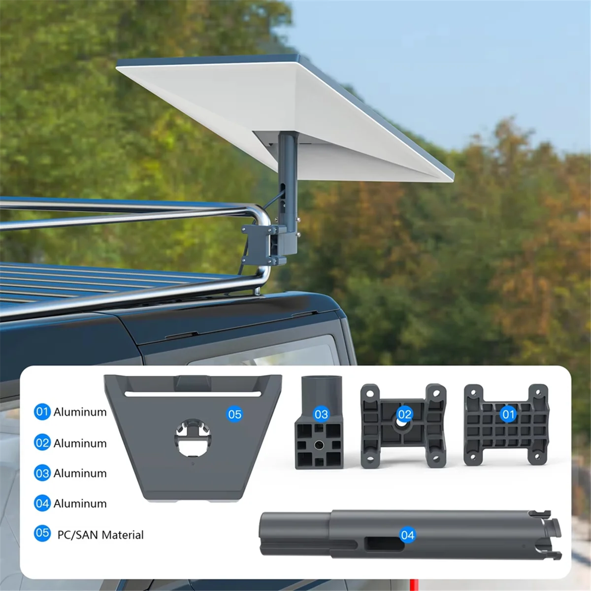 A72Z Gen 3 RV ラダーマウント 360 用 °   V3 マウント アクセサリ レンジ パイプ アダプタ用の調整可能なマウント ラック