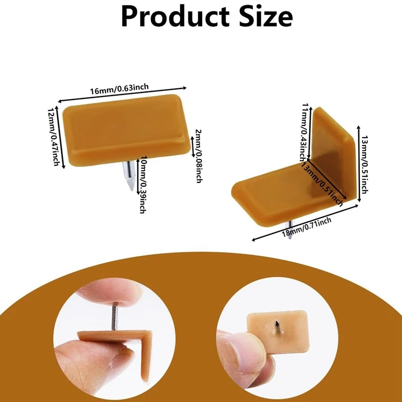 40 peças skides de gaveta tack-in e slides móveis glide gaveta de plástico glide com prego plástico para reparar cômoda