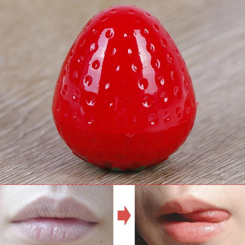 

Lip Gloss Natural Strawberry Lip Balm Prevents Anti-cracking Lightens Lip Lines Moisturizing 13g Lipstick Lip Care For Women