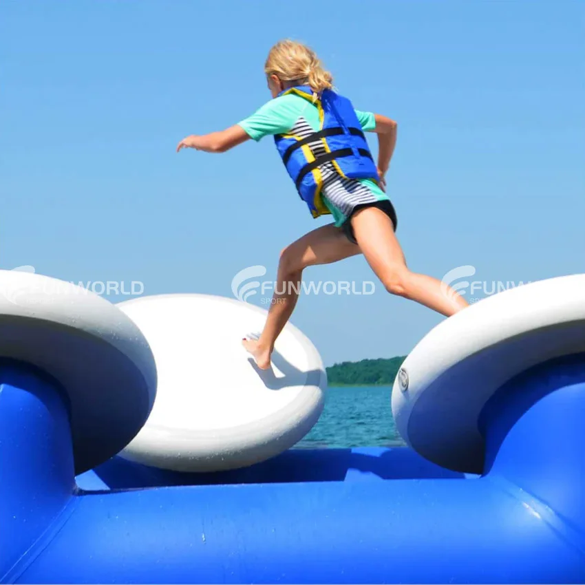 

Commercial Grade Pvc Recreational Water Activities Inflatable Water Obstacle Course For Pool Aquatic Fun