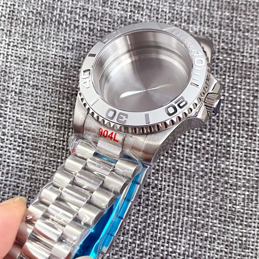 200M Diver 40mm SUB Case Fit NH35 NH36 NH34 GMT ETA 2824 PT5000 Miyota 8215 Watch Case Presidential Bracelet Sapphire 120 Clicks