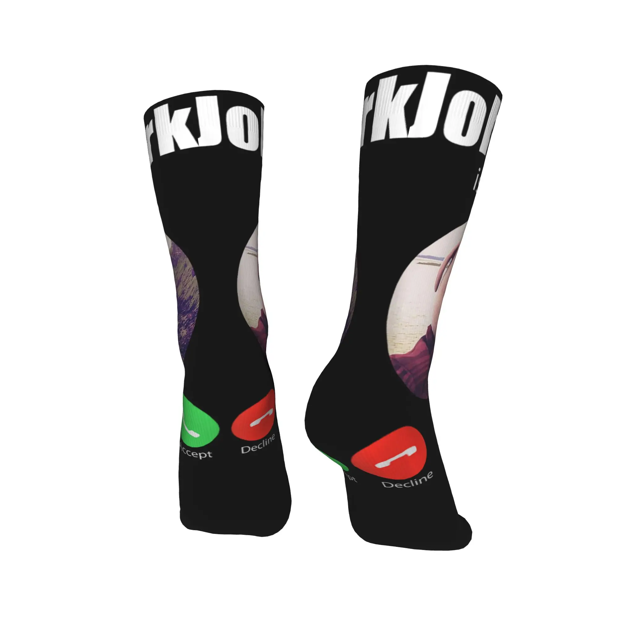 Classic Art Funny John Pork Is Calling Outfit Meme Socks Retro Stockings Autumn Anti Skid Men Socks Breathable Graphic Socks
