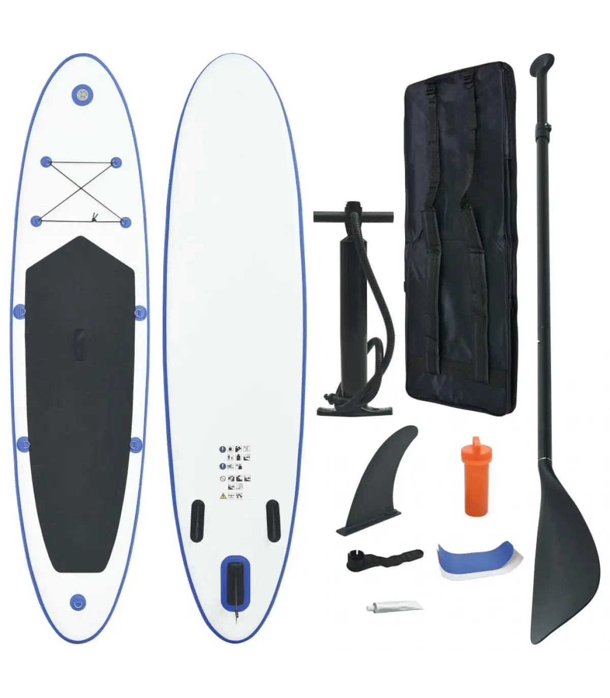 Blue and White SUP Paddleboards inflatable surf paddle board Set