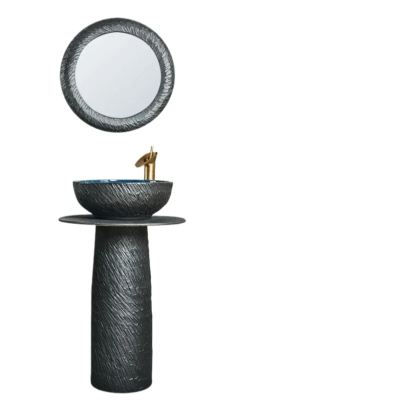 

Floor-to-ceiling integrated wash basin Outdoor balcony Sink Bathroom Washbasin Household