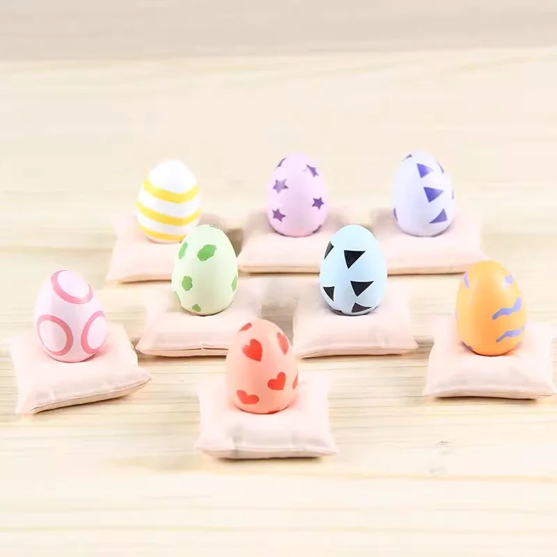 متوفر جديد ديجمون مغامرة شخصيات كرتونية البيض الرقمي 4 سنتيمتر 8 قطعة الشكل جمع الديكور تمثال صغير لعبة تمثال نموذج هدية