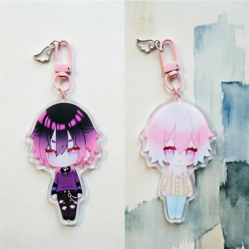14 Days With You Ren Acrylic Keychain Kawaii Cartoon Character Bag Pendant Charm Accessories Gift for Fans