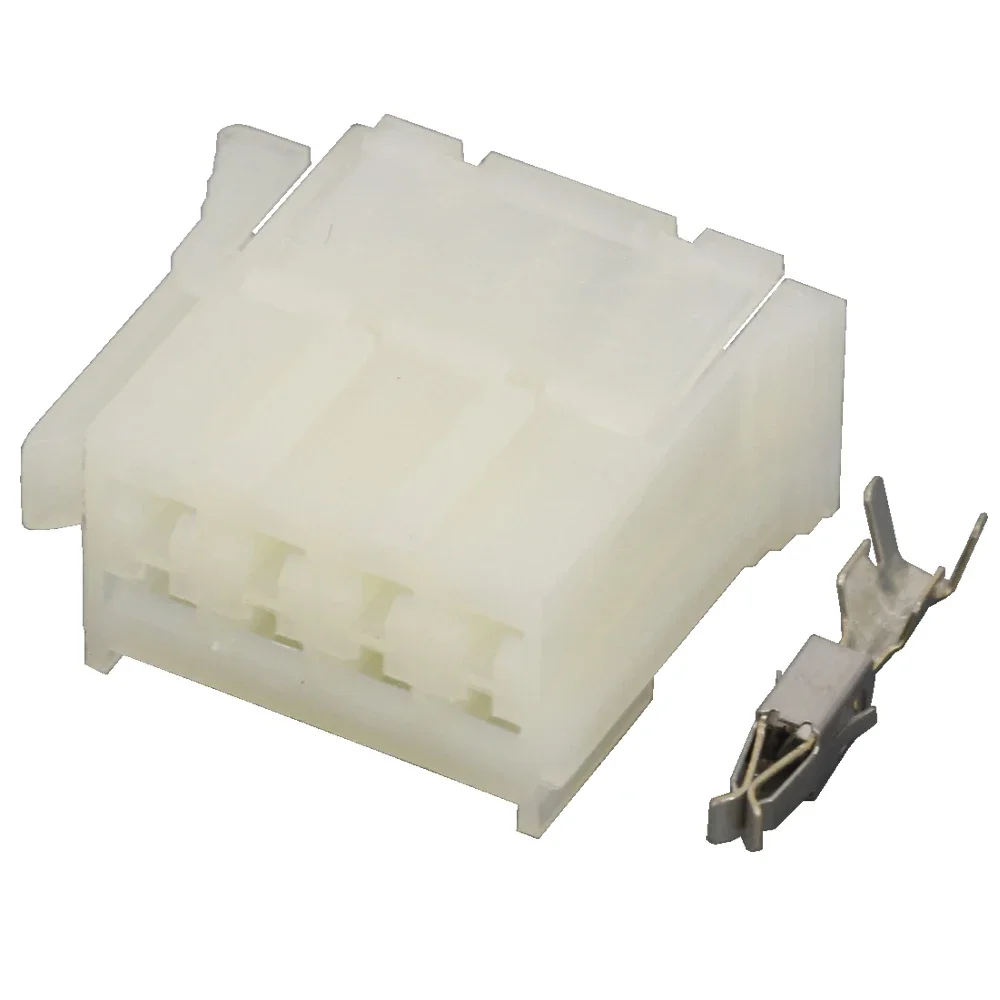 5/10 Sets 8 Pin Jacket 927365-1 Automotive Connectors White rectangular Automotive Connectors With Terminal DJ7083-3.5-21 8P