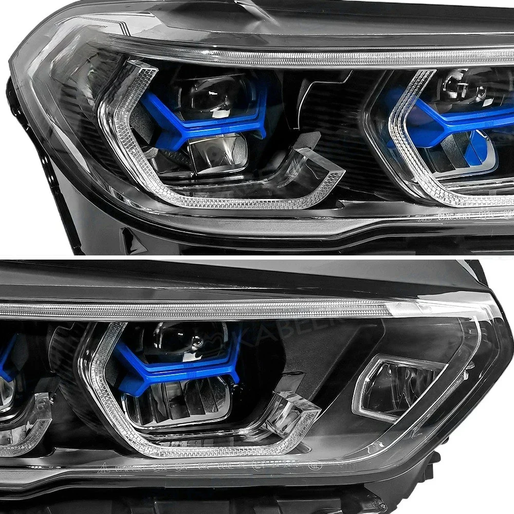 Original LED Follower Laser Headlight Assembly for New BMW X5 G05 G06 12V Red Light Front Lamp Use Model X6