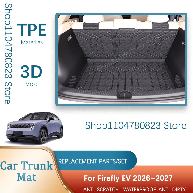 Car Rear Trunk Mats For Nio Firefly EV 2026 2027 Waterproof Pads Back Cargo Liner Back Seat Cover Interior Part Auto Accessories