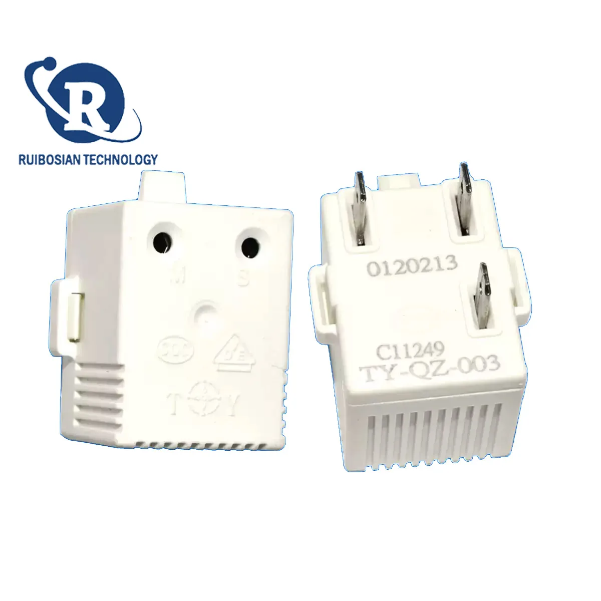 Universal Refrigerator PTC Starter TY-QZ-003 Ice cabinet compressor starter overload protector accessories with three legs