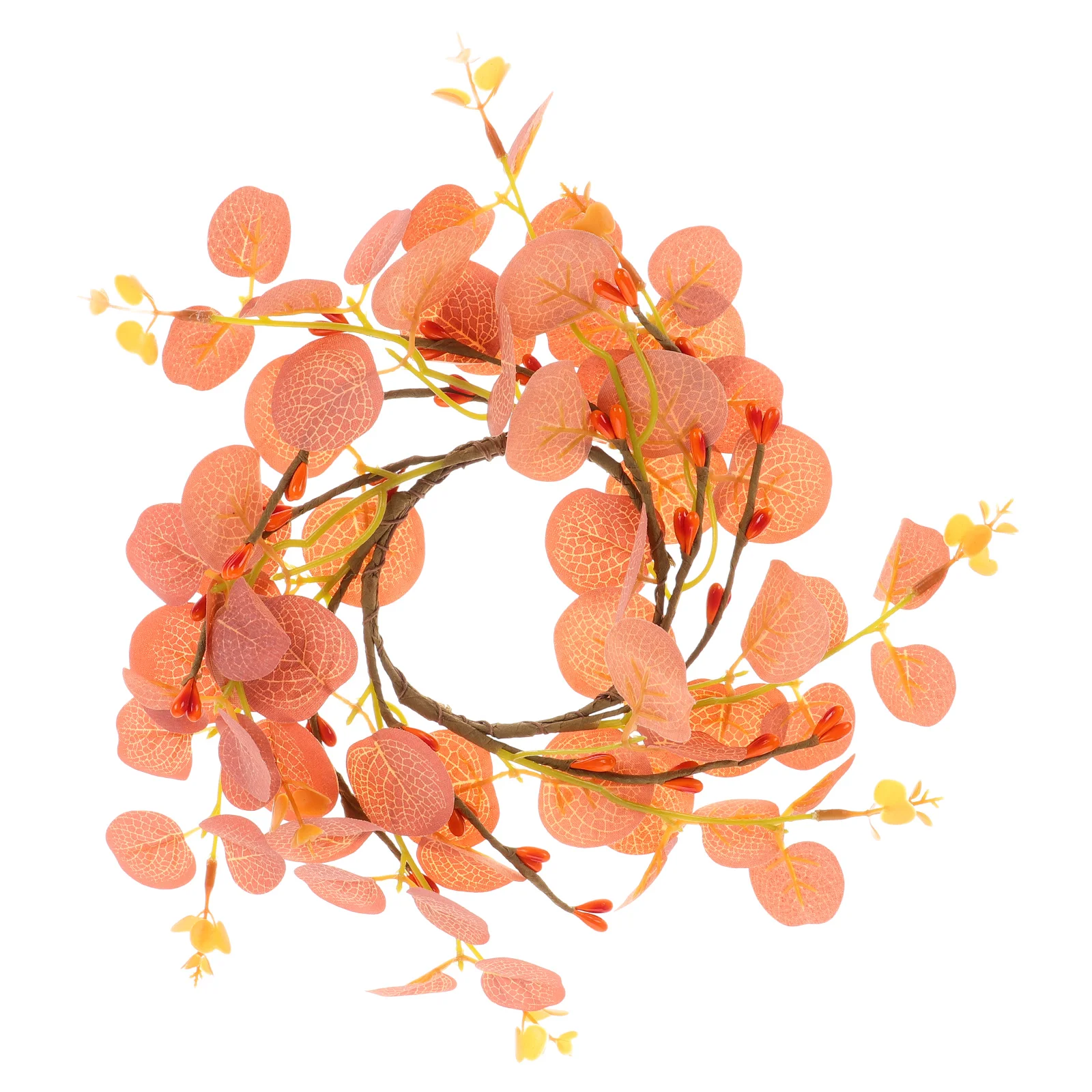 

Fall Ring Handcrafted Thanksgiving Decor Wreath Table Centerpiece Holiday Decoration Small Fall Wreath