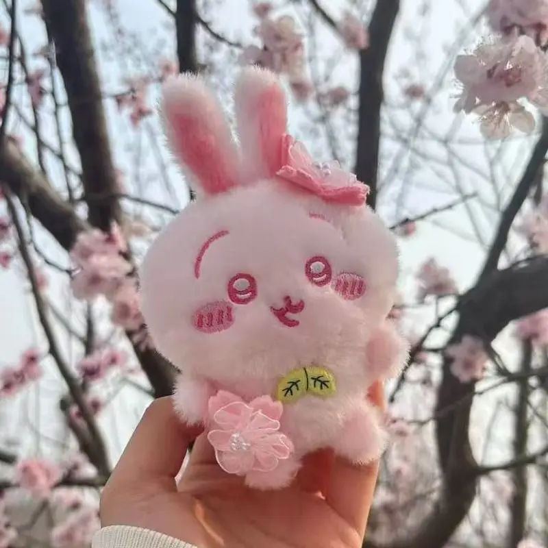 Usagi Spring Days Pink Cherry Blossom Cartoon Plush Stuffed Toy Crossbody Bag Decorative Cute Pendant Birthday Gift for Couples - view 5