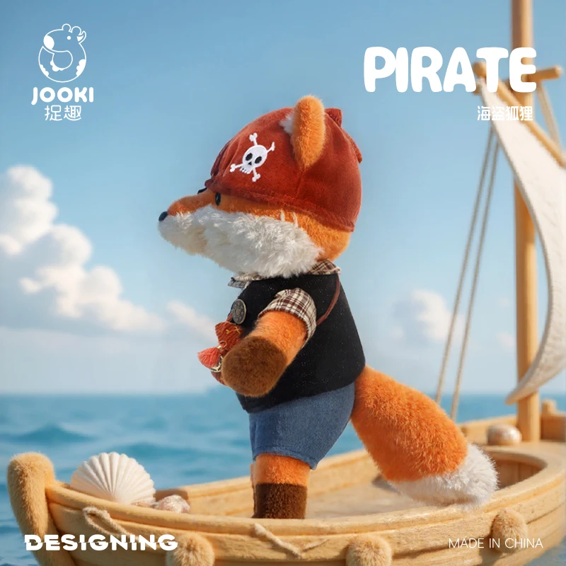 

Cute Pirate Fox Plush Toy Soft Stuffed Doll Sleep Pillow Cuddle Companion Valentin's Day Birthday Gift for Girls Women Bedroom