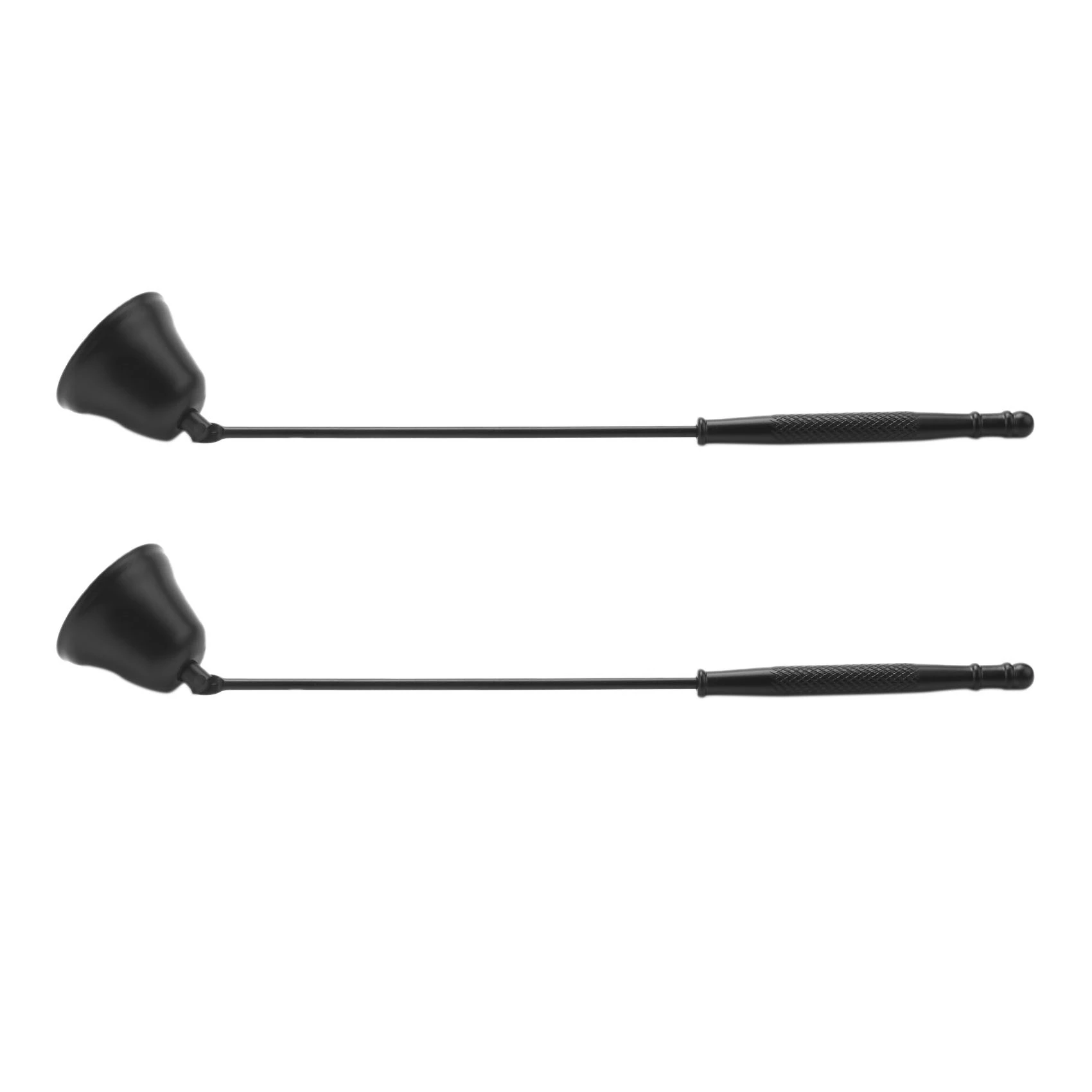ABSE-2X Candle Wick Snuffer Stainless Steel Candle Flame Trimmer Bell Shaped Oil Lamp Scissor Cutter Extinguisher Black
