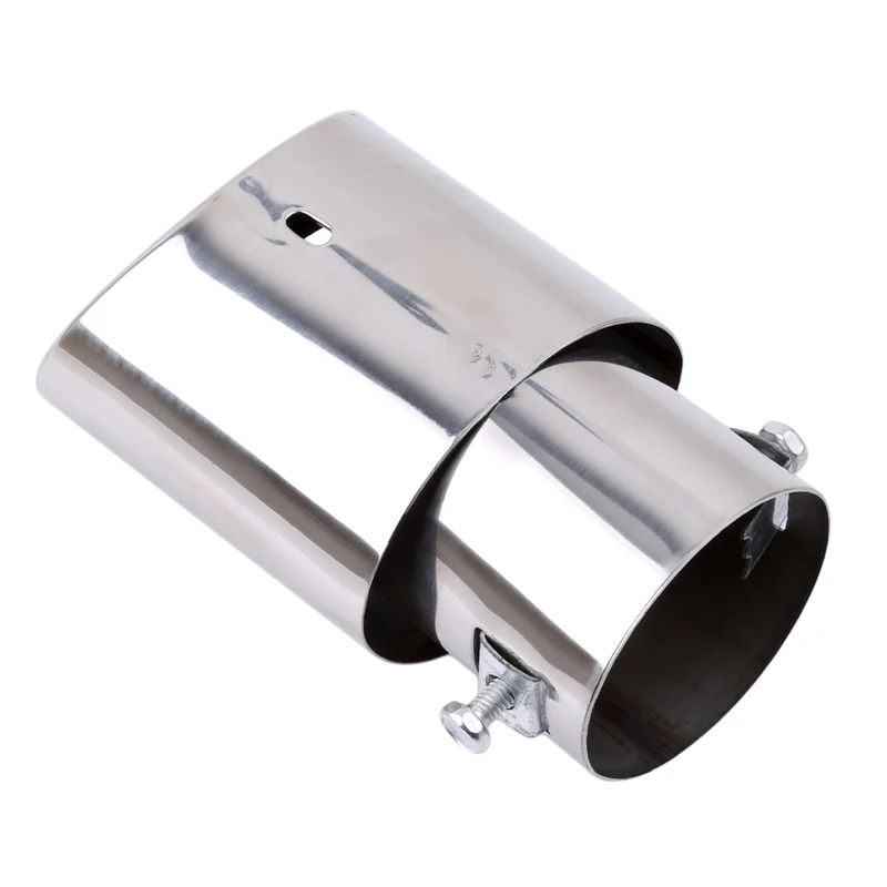 

Universal Car Rear Round Exhaust Pipe Tail Muffler Tip Chrome Stainless Steel Automobile Muffler Tip Replacement Car Accessories