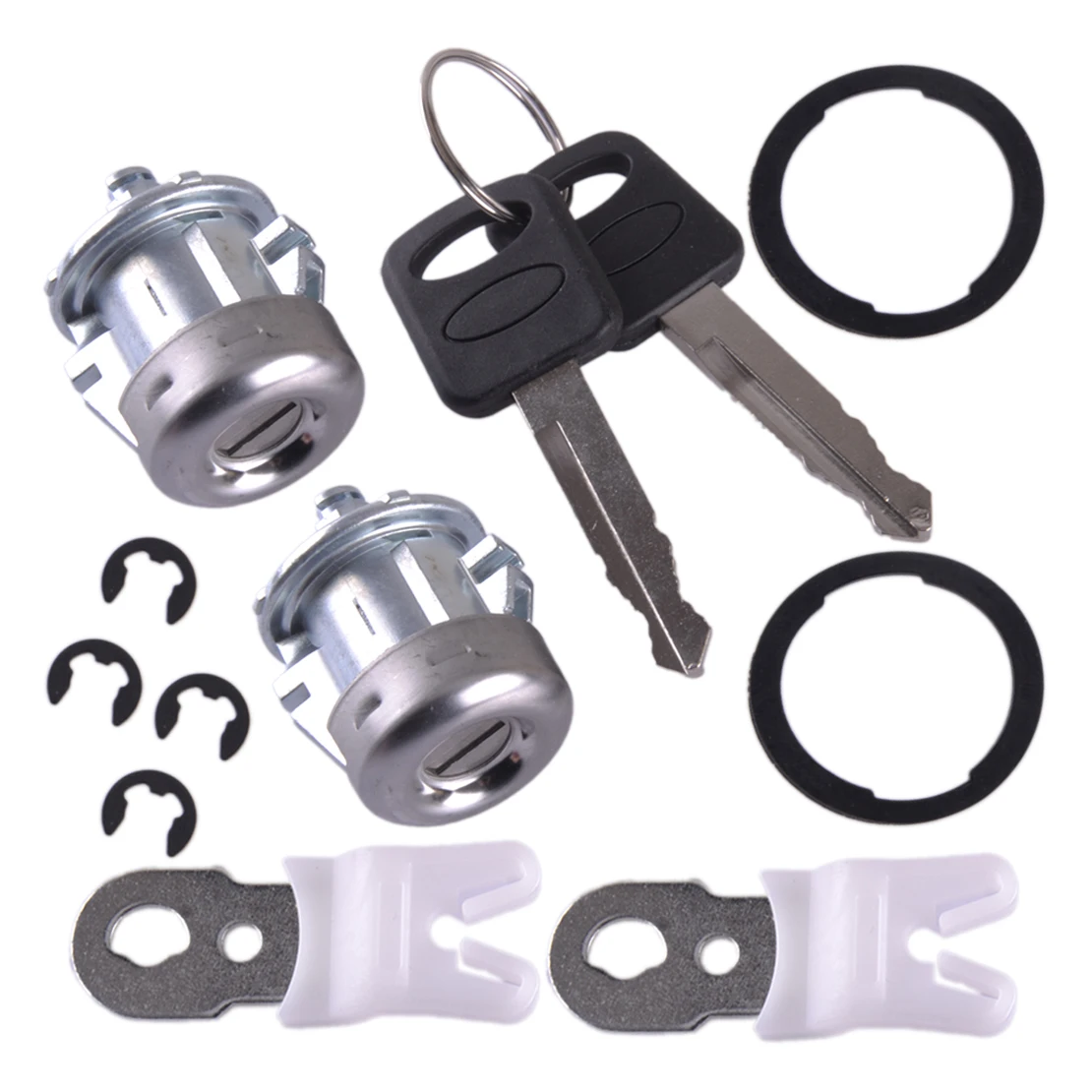 

1 комплект цилиндра дверного замка, подходит для Ford F150 F250 Windstar Explorer Lincoln Mark LT Mercury 707624 703362 7C3Z1521990A 7012802