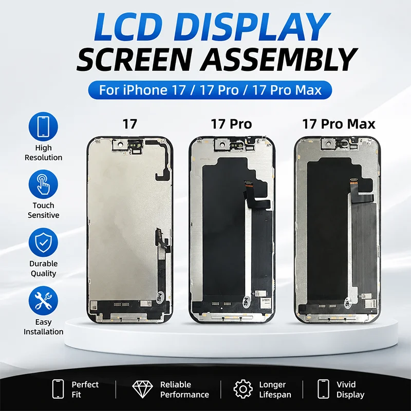 AAA+++ OLED For iPhone 14 15 16 17 LCD Touch Screen Digitizer Assembly For 14 15 Pro 16 Plus 17 Pro Max Incell Replacement Parts image 5