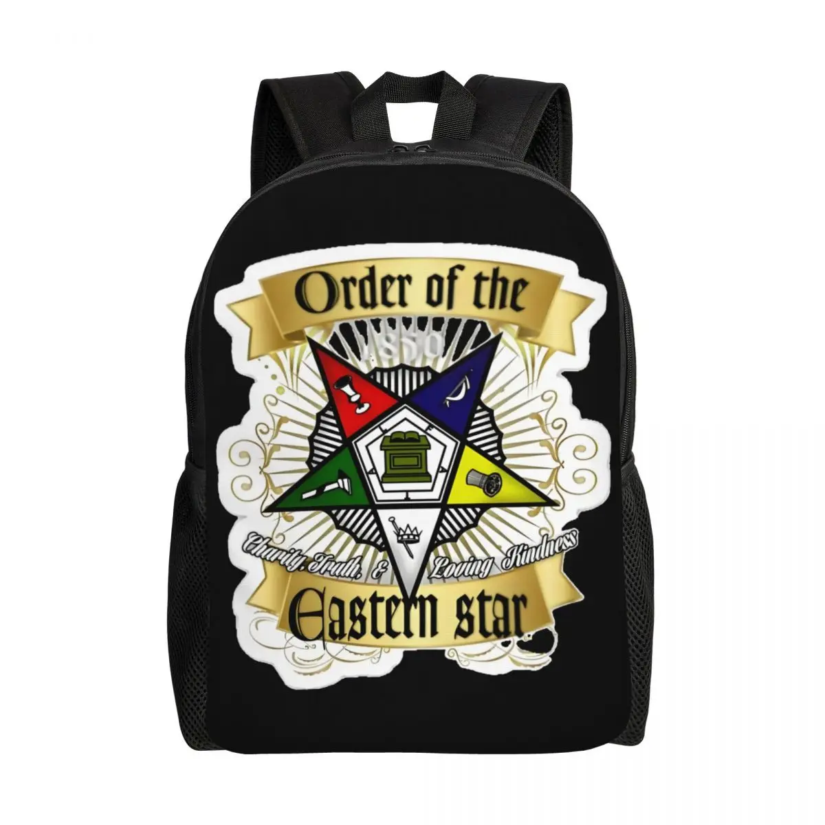 

Customized Oes Order Of The Eastern Stars Travel Backpack Men Women School Computer Bookbag College Student Daypack Bags