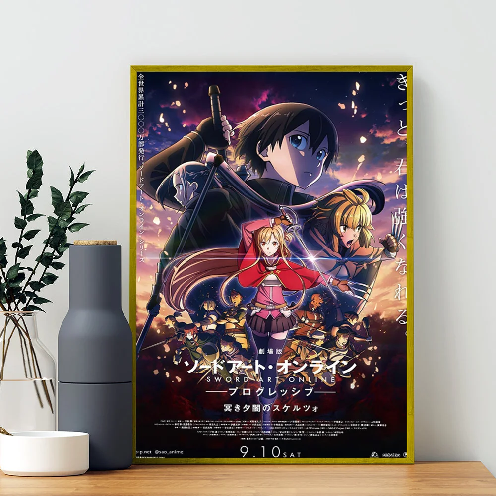 Japanese Anime Sword Art Online Poster Good Quality Prints and Posters HD Quality Poster Wall Art Painting Study Home Decor view 3