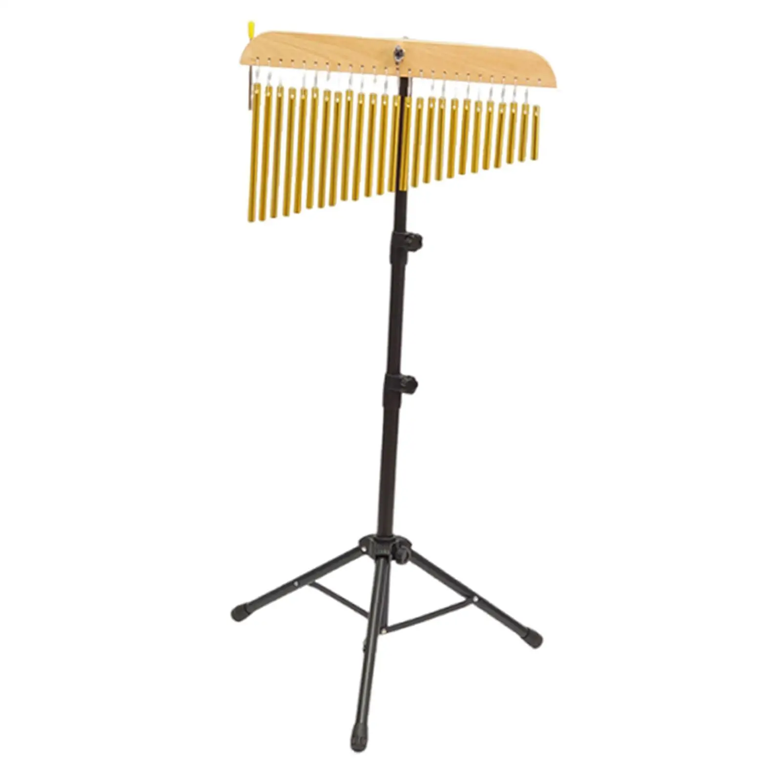 25 ملاحظة صف واحد الرياح الرنين للأوركسترا 28.3-45.3 بوصة قوس معدني قوي أنابيب الألومنيوم للطي ترايبود ارتفاع قابل للتعديل