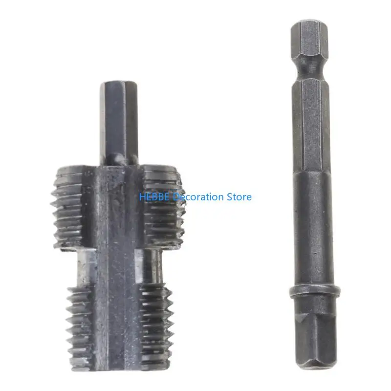 B0KC Easy To Use PVC Pipe Threader for Electric Drill Home Repairs & Installation