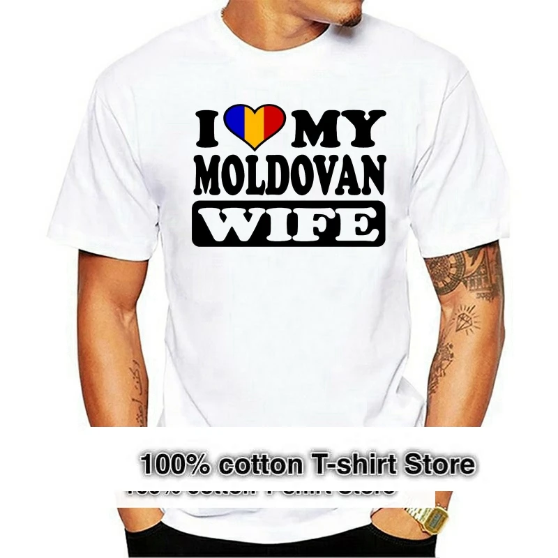 T Shirt MENS FUNNY COOL NOVELTY MOLDOVAN WIFE MOLDOVA FLAG JOKE SLOGAN S GIFTS Kawaii Tricolor 2024 Summer S For Men