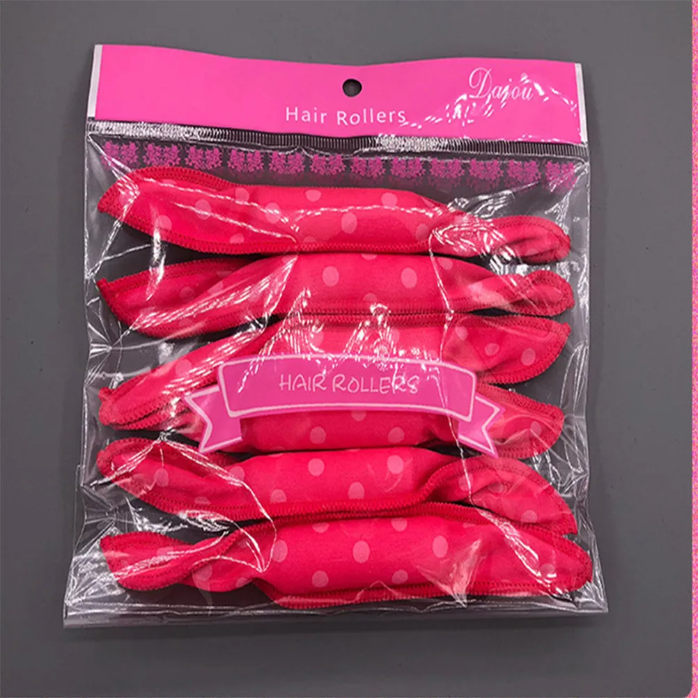

Набор из 6 многоразовых бигуди с точечным узором: безопасный и практичный инструмент для домашнего использования, идеально подходит для мам и дочерей