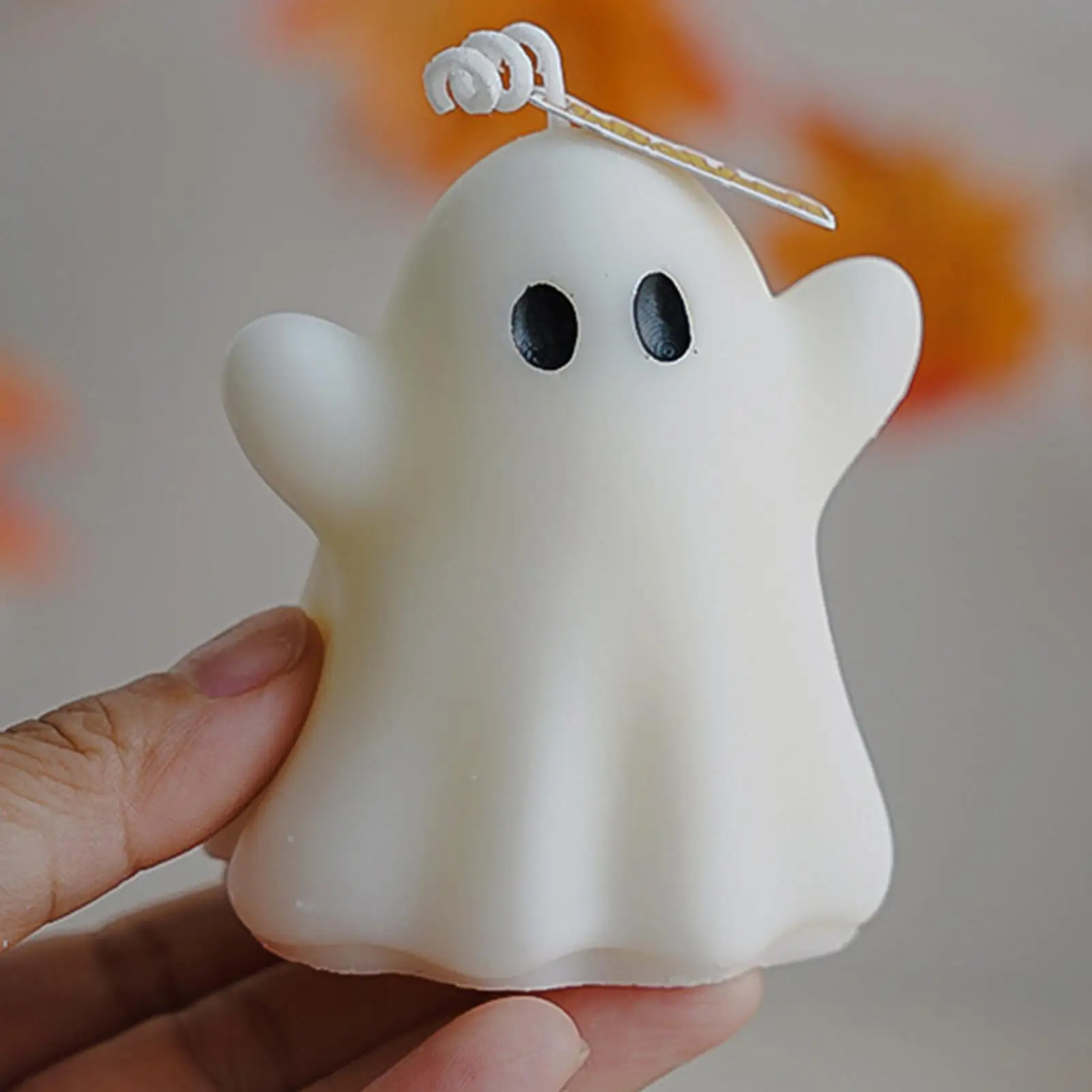Halloween Ghost Candle 3D Scented Soy Wax Melts Party Favor Decor Ornament Spooky Gothic Table Centerpiece Bedroom Gift