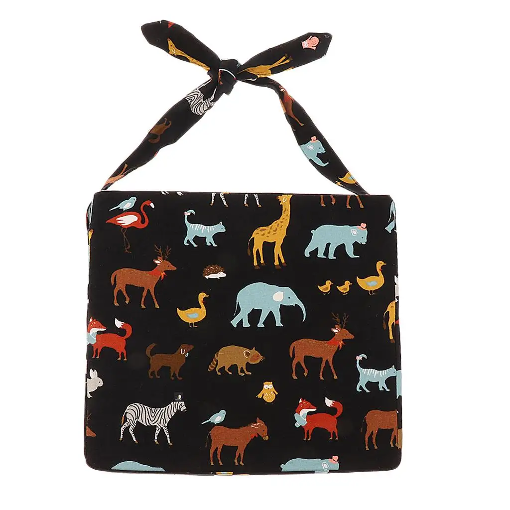 وسادة مقعد معززة للكرسي العالي للأطفال الصغار على شكل حيوان، غطاء قابل للفك #6