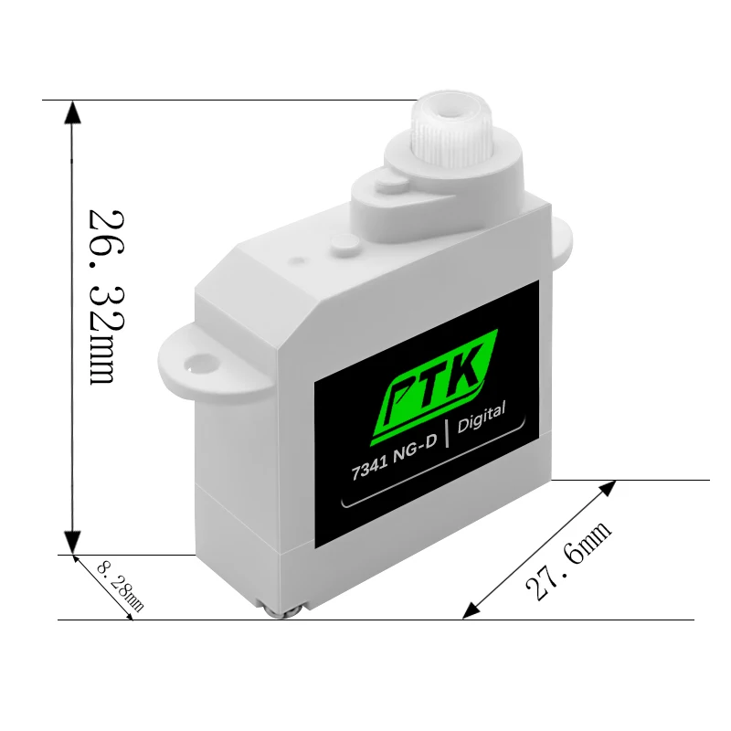 PTK 7341 NG-D Servo Digital, 4.5g, apto para EPP, F3P, F3K, F3L, planador, avião interior, modelo RC, carro, helicóptero, servo remoto, avião, robô