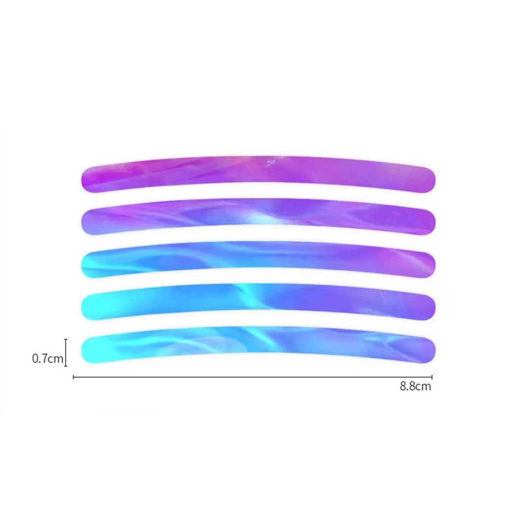 20pcs Reflective Colorful Car Wheel Hub Rim Stripe Tape Decal Sticker Decoration *Function: Reflective, Decorative, Improve The