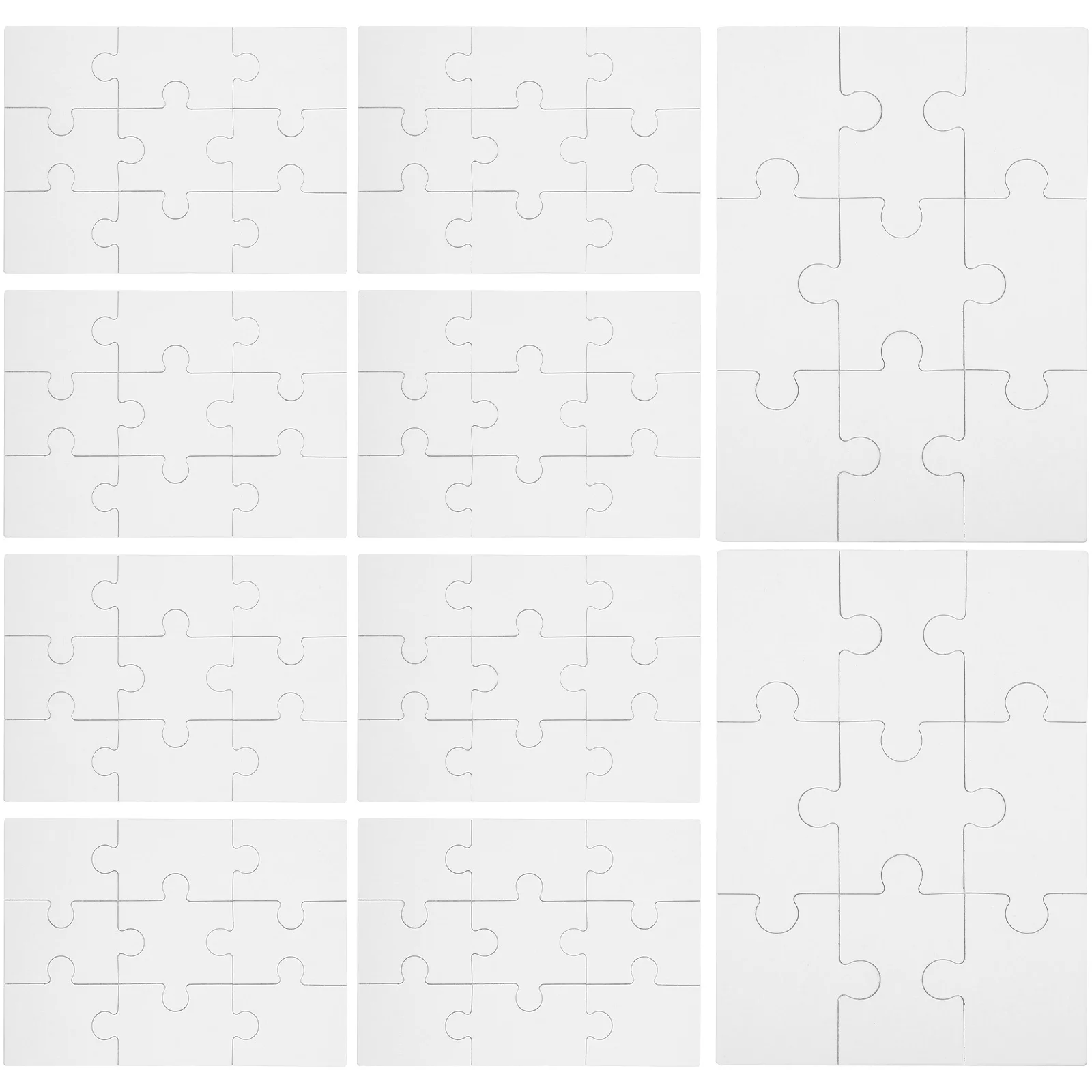 ألغاز فارغة للأطفال يمكنك صنعها بنفسك رسم أحجية الصور المقطوعة حرف خشبية تعليمية التنسيق بين اليد والعين لعبة ألغاز التلوين #2