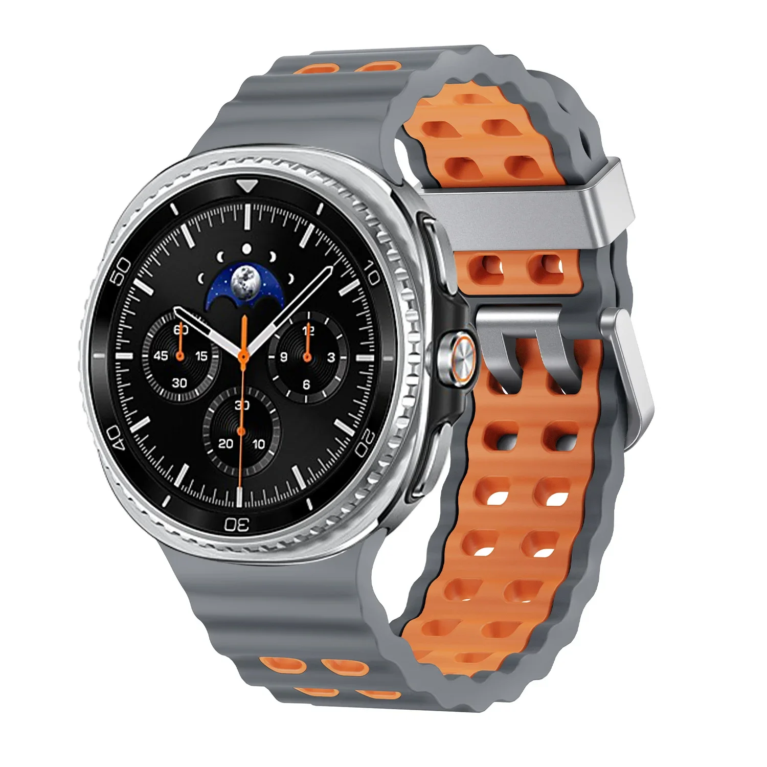 لسامسونج غالاكسي ساعة 8 الكلاسيكية 46 مللي متر سيليكون الرياضة الفرقة سوار ل غالاكسي 8 40 44 مللي متر نغمتين حزام استبدال Watchbandnd